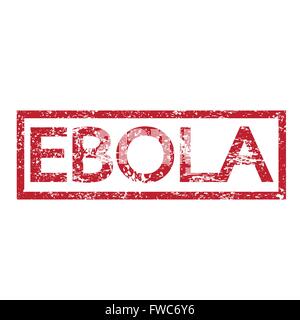 Stamp text EBOLA Stock Vector