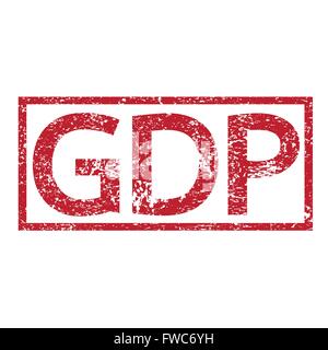 Stamp text GDP Stock Vector