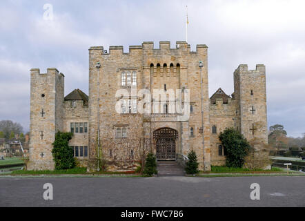 Sunset at Hever Castle, Kent, Britain - Family home of Anne Boleyn, Queen of England from 1533 to 1536. Stock Photo