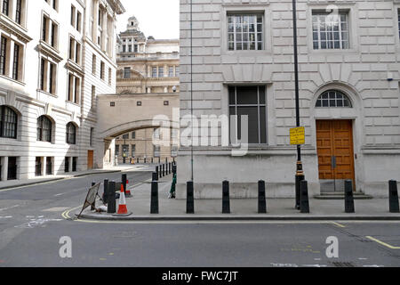 Harry Potter film location. Entrance to the 'Ministry of Magic' Great Scotland Yard, London, Britain 2014 Stock Photo