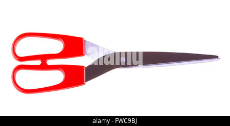 Red Scissors isolated on a white Stock Photo