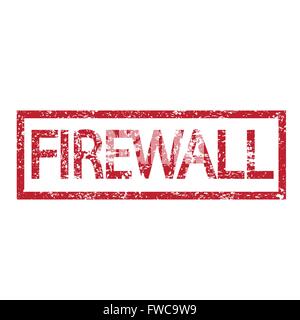 Stamp text FIREWALL Stock Vector