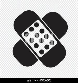 plaster icon Stock Vector