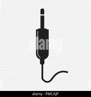 jack cable icon Stock Vector