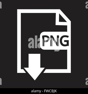 File type PNG icon Stock Vector