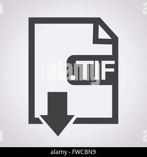 Image File type Format TIF icon Stock Vector