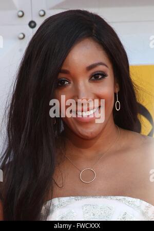 Mickey Guyton at arrivals for 51st Academy Of Country Music (ACM) Awards - Arrivals 2, MGM Grand Garden Arena, Las Vegas, NV April 3, 2016. Photo By: James Atoa/Everett Collection Stock Photo