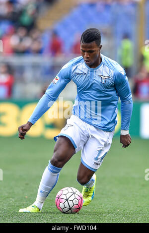 Rome, Italy. 03rd Apr, 2016. Balde Keita in action during the Serie A match between SS Lazio and AS Roma at Stadio Olimpico on April 3, 2016 in Rome, Italy.  Credit:  marco iorio/Alamy Live News Stock Photo