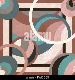 geometric art deco background - vector illustration Stock Vector