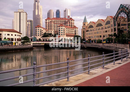 Singapore, City scene, Clarke Quay Stock Photo
