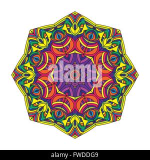 color circular pattern - vector illustration Stock Vector