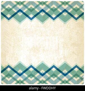 zigzag retro background - vector illustration Stock Vector