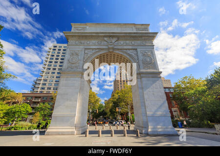 Washington Square Park at New York City Stock Photo