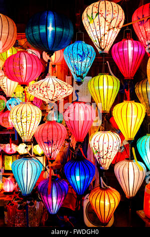 Colorful lanterns in Hoi An, Vietnam Stock Photo