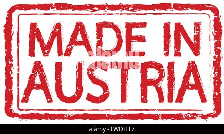 Made in AUSTRIA stamp text Illustration Stock Vector