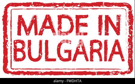 Made in BULGARIA stamp text Illustration Stock Vector