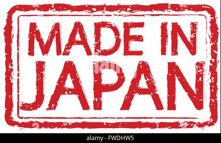 Made in JAPAN stamp text Illustration Stock Vector