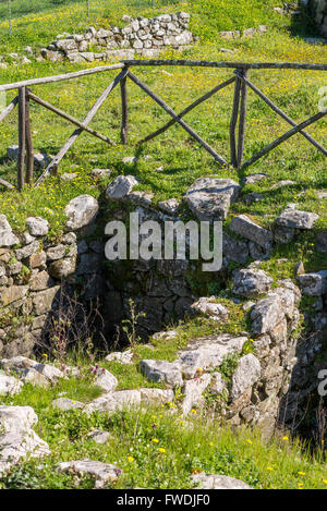 Etrurian ruins, Vetulonia, Tuscany, Italy, EU, Europe Stock Photo