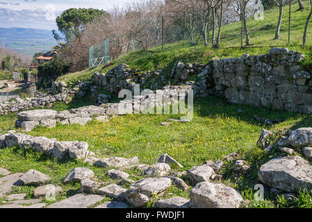 Etrurian ruins, Vetulonia, Tuscany, Italy, EU, Europe Stock Photo