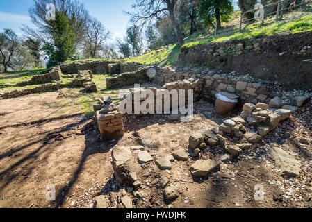 Etrurian ruins, Vetulonia, Tuscany, Italy, EU, Europe Stock Photo