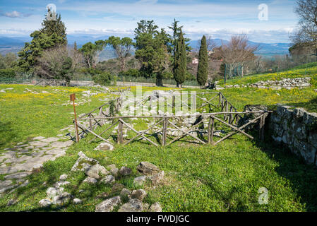 Etrurian ruins, Vetulonia, Tuscany, Italy, EU, Europe Stock Photo