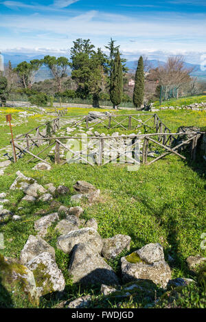 Etrurian ruins, Vetulonia, Tuscany, Italy, EU, Europe Stock Photo