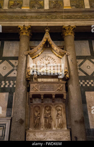 central cathedral of Florence, Baptistery interior Florence, Italy Stock Photo