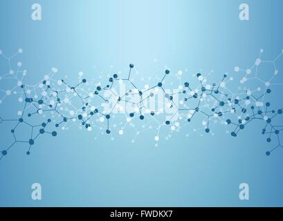 Abstract molecules medical background Stock Vector