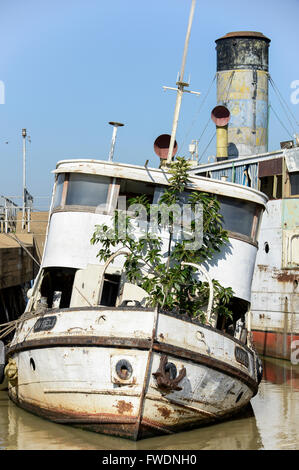 KENYA Kisumu, old ship MV Reli, out of service / KENIA  Kisumu, altes Schiff MV Reli, ausser Dienst Stock Photo