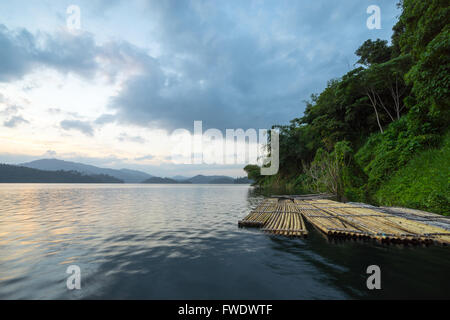 Sunrise in lake Banding, Perak - a must place to visit when you travel to Malaysia. Stock Photo