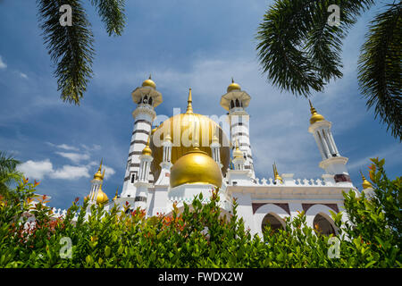 The Ubudiah Mosque is Perak's royal mosque, and is located in the royal town of Kuala Kangsar, Perak, Malaysia. Stock Photo