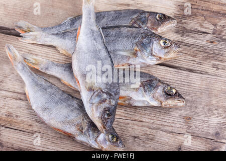 dried fish on the table Stock Photo
