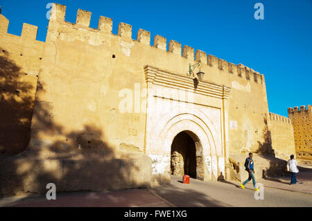 Bab Sedra, Saadian gate to Kasbah, Taroudant, Souss valley, southern Morocco, northern Africa Stock Photo