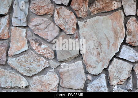 Wall of Rough Stones Stock Photo
