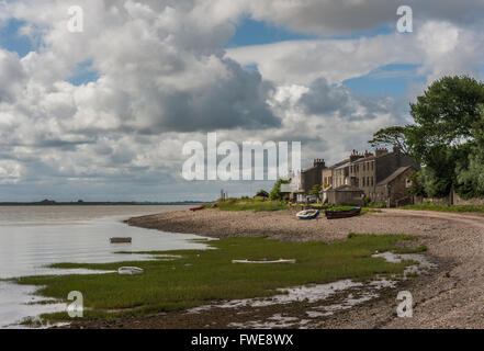 Sunderland Point on the River Lune Estuary near Lancaster Stock Photo