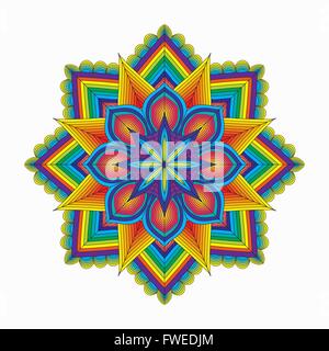 color circular pattern - vector illustration. eps 8 Stock Vector