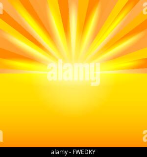 yellow sunset background - vector illustration. eps 10 Stock Vector