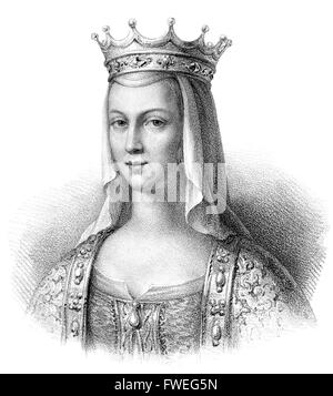 Anne of Kiev, born Anna Yaroslavna, also called Agnes; c. 1030-1075, the Ruthenian queen consort of Henry I of France Stock Photo