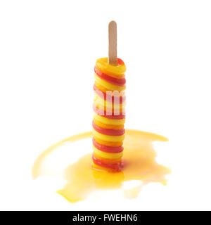 Ice pop popsicle on a stick isolated Stock Photo
