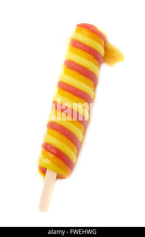 Ice pop popsicle on a stick isolated Stock Photo