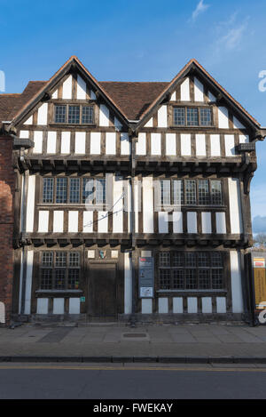 New Place Stratford Upon Avon, view of Shakespeare's house - New Place - (also known as Nash's House) sited in Chapel Street, Stratford Upon Avon, UK Stock Photo