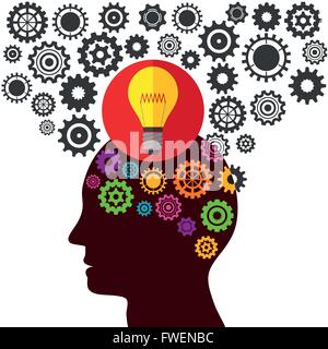 Illustration Vector Graphic Creativity and Ideas for different purpose in web and graphic design Stock Vector