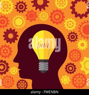 Illustration Vector Graphic Creativity and Ideas for different purpose in web and graphic design Stock Vector