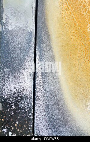 Abstract background color image of pieces at a junkyard auto salvage yard. Stock Photo