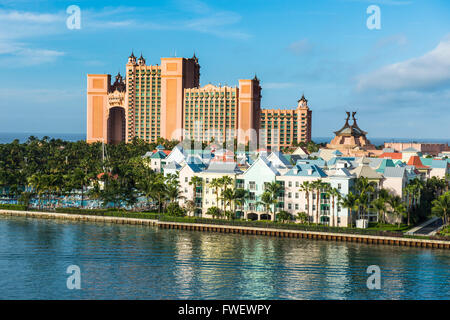 Hotel Atlantis on Paradise island, Nassau, New Providence, Bahamas, Caribbean Stock Photo