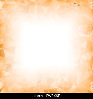 Orange Polygonal Background. Stock Vector