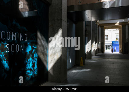coming soon,shopping in exeter,texture, textured, grunge, concrete, wall, background, dark, photo, stone, black, distressed, old Stock Photo
