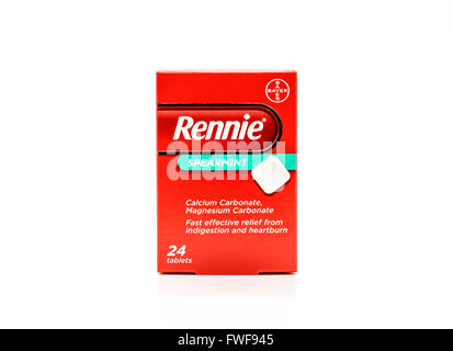 Rennie Ranges A packet of Rennie's Stock Photo - Alamy