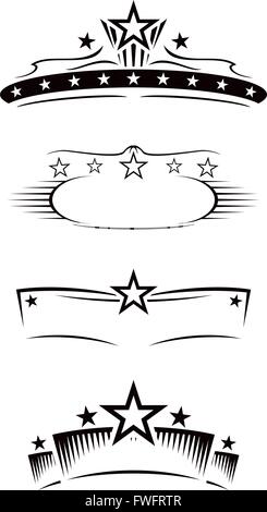 Entertainment symbols Stock Vector