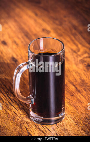 Russian brew in mug  on  wooden background Stock Photo